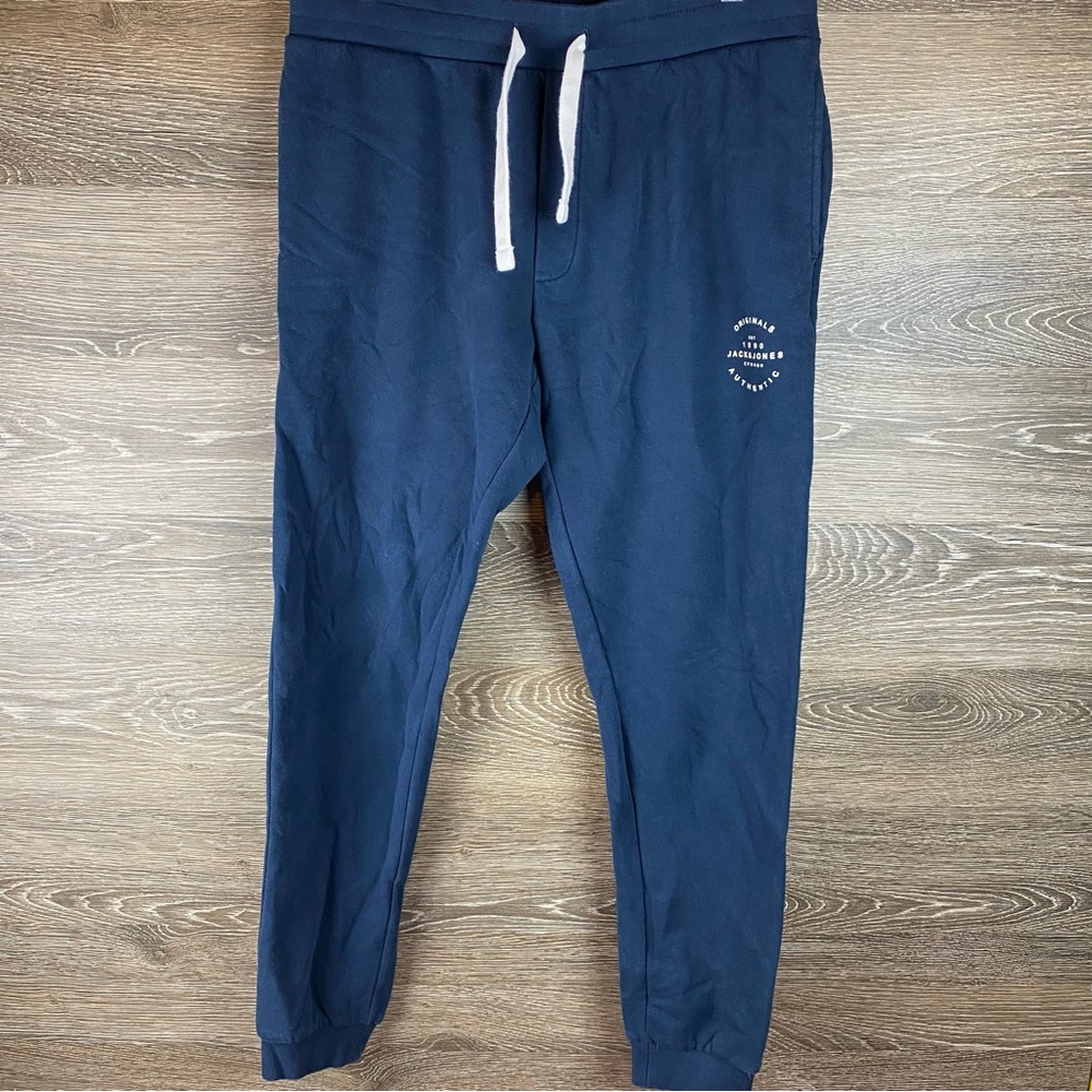 Jack & Jones Blue jogger sweatpants NWOT Size L